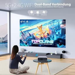 Full HD beamer met draadloze connectiviteit en 4K-ondersteuning in roze — thumbnail 4