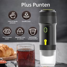 SmartOutdoor Draagbare Elektrische Espressomachine 3-in-1 | 15 Bar | Voor Capsules & Gemalen Koffie | Koffiezetapparaat voor Onderweg | 12V | Ideaal voor Reizen & Camping — thumbnail 2