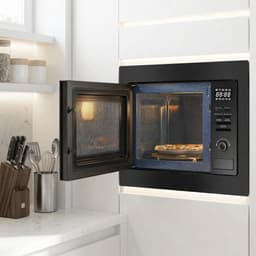 Heinner Inbouw Magnetron – 25 L – 900 W – 1000 W Grill – 5 Vermogensniveaus – Ontdooifunctie – 95 Min Maximale Kooktijd – Digitale Bediening – Zwart — thumbnail 3