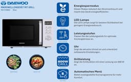 Combinatie Magnetron met Grillfunctie en Automatische Programma's, Zwart — thumbnail 3