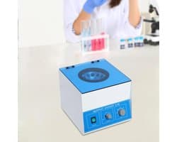 Desktop Lab Centrifuge Elektrische Tafelmodel Plasma Serum 0-4000 RPM Machine - Centrifuge 12*20ML Geschikt voor Laboratoriumgebruik - Wit Zwart Roestvrij Staal - Laboratoriumuitrusting Chemisch Laboratoriumonderzoekcentrum