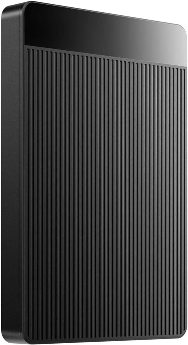 Nexvo® Externe Harde Schijf Extern 500GB Ultra Slim Draagbare Harde Schijf USB kabel HDD Opslag Compatibel - Zwart - 12cm x 8cm x 2cm — afbeelding 1