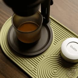 OutIn - Koffiemat - Siliconen Mat - Groen — thumbnail 4