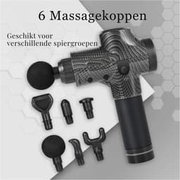 DIMICO - Massage apparaat - Massage-gun - Massage gun - Zwart - 50W - Massagepistool - Lichaam nek rug benen - 30 standen — thumbnail 2