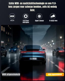 SVN® Dashcam Voor en Achter - Dashcam - Dashcam Voor Auto - Zwart -‎ 4cm x 9cm x 6cm — thumbnail 5