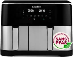 Instant Pot Vortex Dual 11L PFAS-vrije Airfryer - Dubbele mand 7L + 4L - 8-in-1 kookfuncties - EvenCrisp™ Technologie - SyncCook™ & SyncFinish™ - Snelle energiezuinige airfryer voor het hele gezin — thumbnail 1