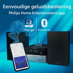PHILIPS TAM3205M2 Micro-muzieksysteem, Bluetooth, CD-speler, USB, Auracast FM-radio, 85% PCR-materiaal — thumbnail 2