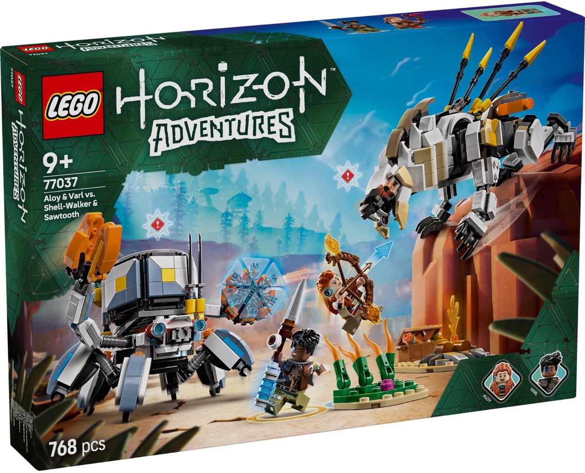 LEGO Horizon Adventures - Aloy en Varl vs. Shell-Walker en Sawtooth Constructiespeelgoed — afbeelding 1
