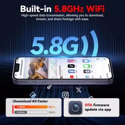 Redtiger A4 4K Touch Wifi Gps 2CH 64gb dashcam - Auto camera voor en achter - Wifi en Gps - Parkeermodus - 2,2 inch touch screen Lcd - 4K resolutie - 64gb Micro SD kaart - dashcam voor auto — thumbnail 4