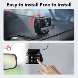 Redtiger A4 4K+1080P 5.8GHz WIFI Voice Control Dash Cam Touch Wifi GPS 2CH 64GB dashcam - Auto camera voor en achter - Wifi en GPS - Parkeermodus - 2,2 inch touch screen LCD - 4K resolutie - 64gb Micro SD kaart - dashcam voor auto — thumbnail 2