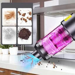 Blower en Suction Draadloze Autostofzuiger - Handheld - Uitgerust met 7 mondstukken - Ingebouwde krachtige pure koperen motor - 8000 PA - 4000 mAh - Dubbel filtratiesysteem — thumbnail 3