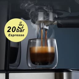 Koffiezetapparaat - koffiemachines - HiBREW Koffiezetapparaat Cafetera 20-bar Espresso inox Semi-automatische Expresso Cappuccino Heet water Stoomtemperatuurweergave H5 — thumbnail 4