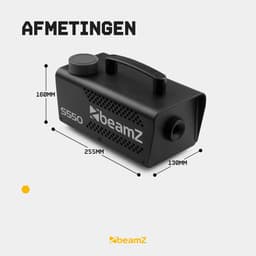 BeamZ S550 rookmachine met 1 liter rookvloeistof - Party rookmachine met afstandsbediening - 550W — thumbnail 4