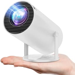 Beamzy - Mini beamer + Gratis HDMI kabel- Pro versie - Mini Beamer - mini projector - draagbare beamer - projector / beamer - Geïntegreerd Android 12.0 systeem - Screen mirroring smartphone - Home cinema — thumbnail 1