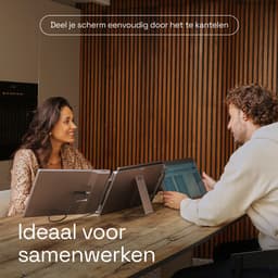 Screenmate® Flip Portable Monitor 15,6” - Draagbare Monitor met Beschermhoes - Extra Scherm Laptop - Draagbaar Beeldscherm - Grijs — thumbnail 2