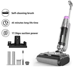 Dweilrobot – Robotstofzuiger – Nat-Droog Stofzuiger – Dweilmachine – Schoonmaakrobot – Krachtige 17,5 kPa Zuigkracht – 45 Minuten Accuduur — thumbnail 1