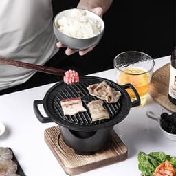 Allecto Plus - Rookvrije BBQ Grill voor Binnen en Buiten - enkelvoudige persoon Grill voor Thuis en Outdoor Gebruik — thumbnail 2