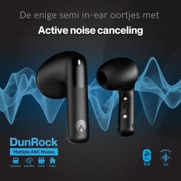 DunRock Semi - Half In Ear Draadloze Oordopjes met ANC Noise Cancelling en Multipoint — thumbnail 4