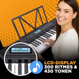 Finesse Keyboard Piano - Statief & Accessoires - 61 Keys - MIDI - Digitale Piano - Elektrische Piano - Kind — thumbnail 2
