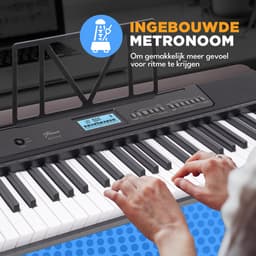 Finesse Keyboard Piano - Statief & Accessoires - 61 Keys - MIDI - Digitale Piano - Elektrische Piano - Kind — thumbnail 5