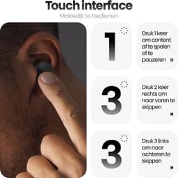 Phreeze Buds Mini Draadloze Oordopjes - Bluetooth 5.4 - Zwart — thumbnail 5