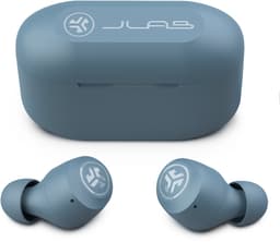 JLab Go Pop Draadloze Oordopjes - Bluetooth Oortjes Draadloos - 35 uur Batterijduur - Be Aware Audio - Met Microfoon - Geschikt voor Android en Apple - Ijzerblauw — thumbnail 3
