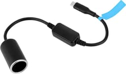 Allecto Plus - USB C auto adapter 12V/18W voor sigarettenaansteker met voedingskabel - auto accessoire voor radardetector, LED verlichting, dashcam en GPS navigatie — thumbnail 1