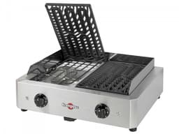 vrijstaande elektrische barbecue 2x1700w - krampouz - gecim2oa00 — thumbnail 3