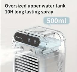 Draagbare All-in-One Airconditioner, een Mini Luchtbevochtiger Ventilator met Koelingsfunctie, Perfect voor Kantoor en Thuisgebruik — thumbnail 5