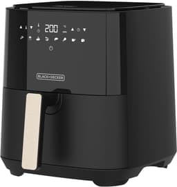 BLACK+DECKER - Heteluchtfriteuse - 5L - 8 Programma's - Antiaanbaklaag - Zwart - 1450W — thumbnail 1
