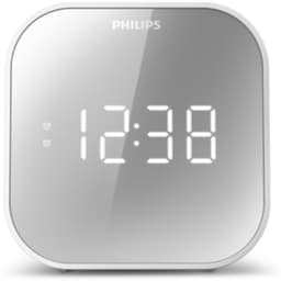 Philips TAR4406 - Klokradio - Spiegelende afwerking - Digitale FM-tuner - USB-telefoonoplader - Wit — thumbnail 1