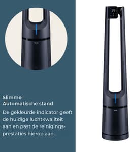 Beurer LV 500 PureFlow Luchtreiniger & Ventilator – 2-in-1 – Zonder Rotorbladen – HEPA H13 Filter – 12 Ventilatorstanden – 5 Programma's - Automatische Luchtkwaliteitsdetectie – Timer – Incl. Afstandsbediening – 3 Jaar Garantie — thumbnail 3