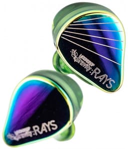 Moondrop Rays - In-Ear Monitors - IEM - 1DD+1 Planar Hybride Drivers - Audiofiele Oordoppen - Verwisselbare Kabel - Ergonomisch Ontwerp - Groen/Paars — thumbnail 4
