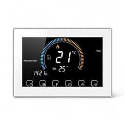Slimme thermostaat | Inbouw WiFi | Tuya / Smart Life | Touchscreen | Electrische verwarming | 4-draads 16A | Wit | 90-240V — thumbnail 1