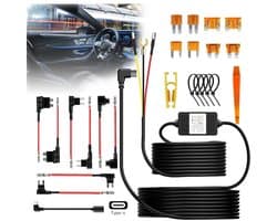 Gsedaox-Dascham Hardwire Kit-12-24V la Type-C 5V/2A-3.5mMultisize Hardware Kit Dashcam voor auto-Accustroom - Constante Voedin