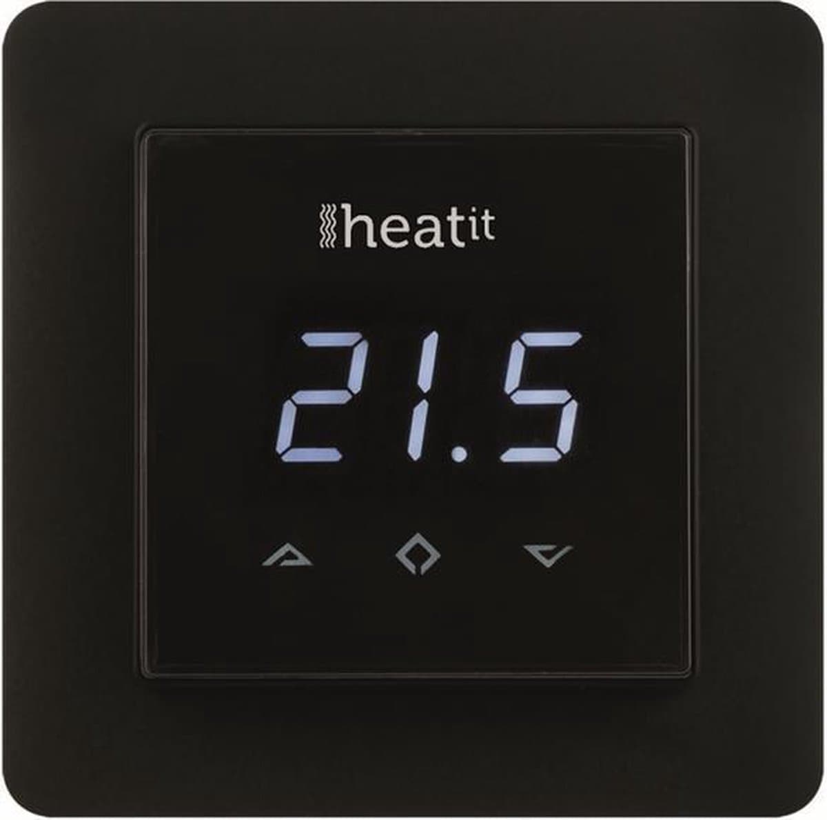 Heatit HEAE5430498-B Z-Wave Zwart thermostaat — afbeelding 1