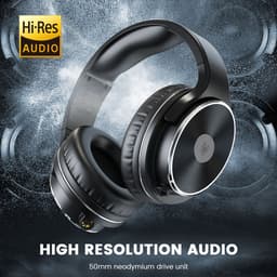 OneOdio Studio HiFi - koptelefoon met microfoon - extra lange kabel -  muziek|studio|DJ (zwart) — thumbnail 3