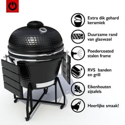 VOLT! BBQ 24 Inch - Houtskoolbarbecues - Ø63cm - Luxe Afwerking — thumbnail 4