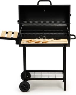 Barbecue met deksel en warmhoud rek - inc thermostaat - 104x68x94 cm — thumbnail 2