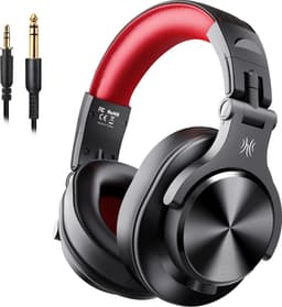 OneOdio Fusion A70 Zwart/Rood – Draadloze Over-Ear Koptelefoon – DJ & Studio – Hi-Res Audio — thumbnail 4
