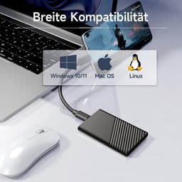 Solacis Harde schijf extern - Harde schijf - 1TB - Draagbaar - Externe harde schijf - Must have voor al uw extra foto's en bestanden! — thumbnail 5