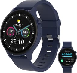 Denver Smartwatch - Android iOS - Volledige Belfunctie - Sporthorloge - Hartslagmeter - Saturatiemeter - Slaapmonitor - SWC338BU — thumbnail 1