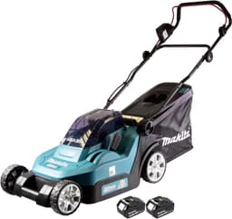 Makita DLM 432 G2 accu-grasmaaier 36 V (2x 18 V) 43 cm + 2x accu 6,0 Ah - zonder oplader — thumbnail 2