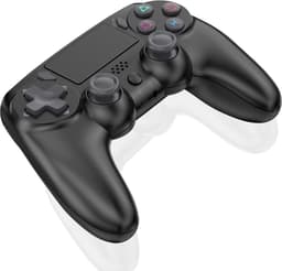 Ntech PS4 Controller Geschikt voor PS4 en PS3 - ps4 game controller Draadloos P47 - Zwart - Audio Jack Input - Touch Sensor - Dual Trilmotoren Draadloze Controller — thumbnail 3