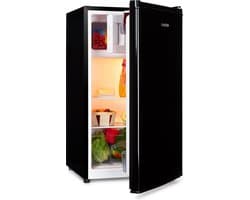 Klarstein Koelkast Cool Cousin Koelvriescombinatie 70+11L 40 dB - met Vriesvak Mini-Koelkast - 81L - voor Keuken voor Singles - LED Schappen Compact - Compact Koelkast Vrijstaande Koelkast Kleine Koelkast Fridge - Mini Fridge