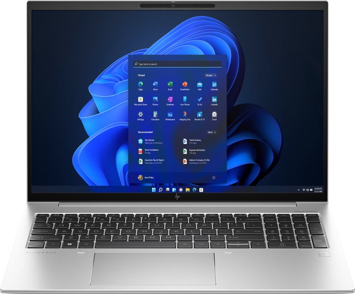 HP EliteBook 865 16 G10 AMD Ryzen™ 5 PRO 7540U Laptop 40,6 cm (16") WUXGA 32 GB DDR5-SDRAM 512 GB SSD Wi-Fi 6E (802.11ax) Windows 11 Pro Zilver — afbeelding 1