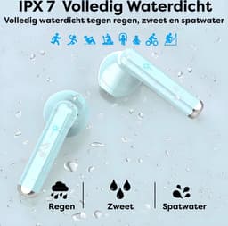 Draadloze Oortjes met LED Display - Bluetooth 5.3 - Blauw - Volledig Draadloos - Oordoppen met Microfoon - Oordopjes Bluetooth - Earbuds — thumbnail 5