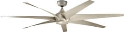 Plafondventilator met verlichting - Lehr - 80in / 203cm ventilator - antiek satijnen zilver — thumbnail 3