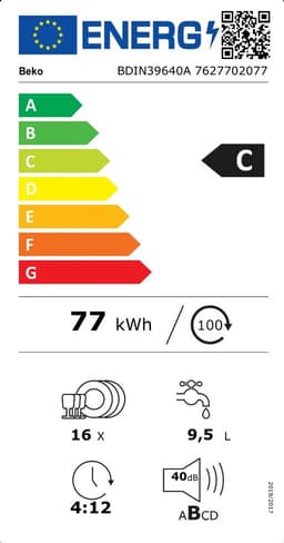 Beko BDIN39640A - AutoDose - Volledig geïntegreerd - Inbouwvaatwasser — thumbnail 3