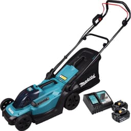 Makita DLM 330 RM2 accugrasmaaier 18 V 33 cm 30 l + 2x accu 4.0 Ah + lader — thumbnail 2
